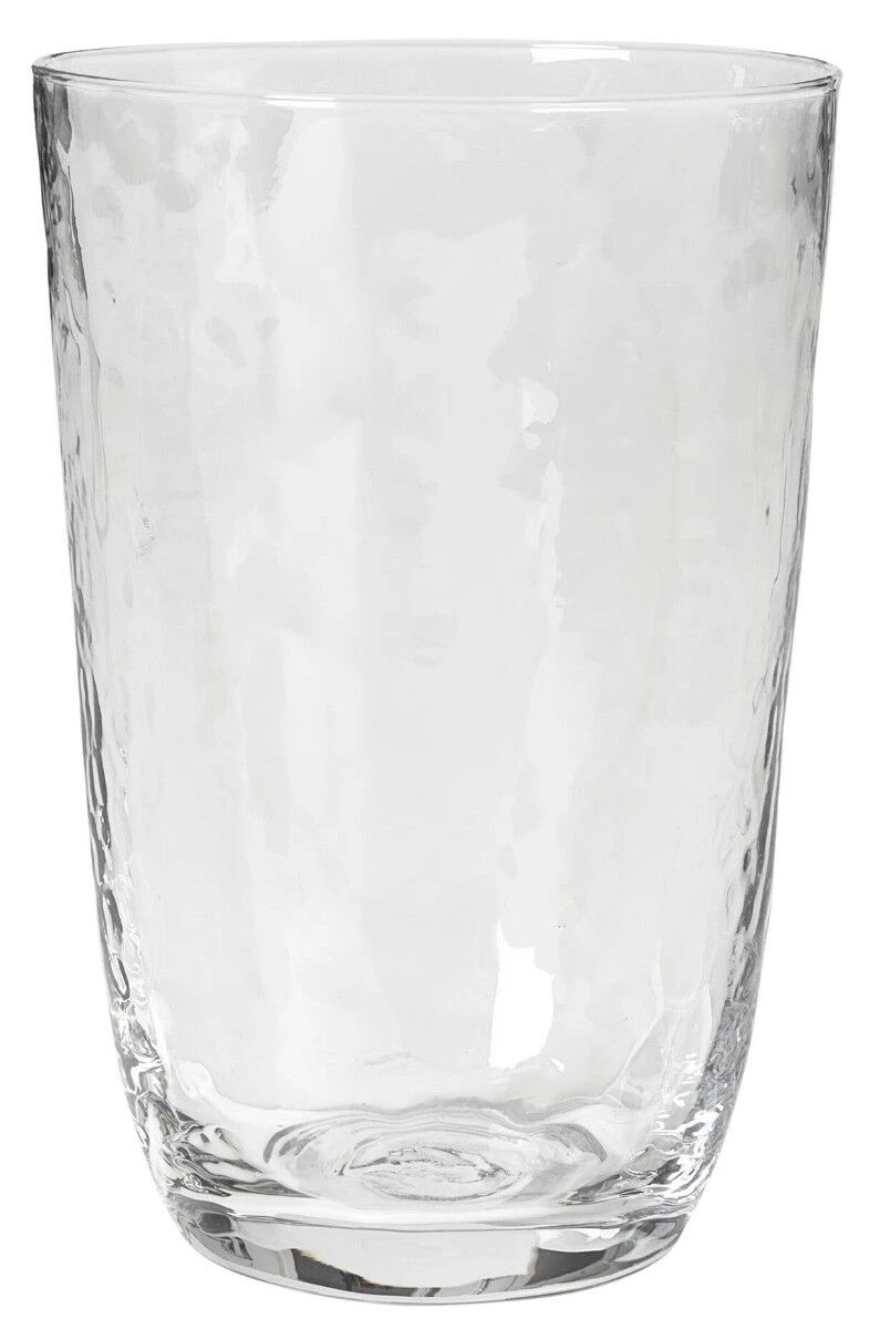 Broste Copenhagen Hammered Tumbler 500 Ml ø 9,2 Cm H 13,5 Cm Glas Transparant 1 Broste Copenhagen Hammered Tumbler 500 Ml ø 9,2 Cm H 13,5 Cm Glas Transparant