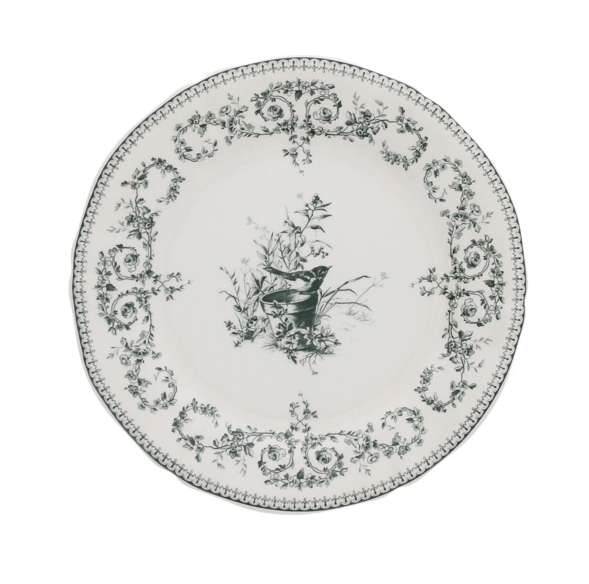 Gien Oiseau Dessertbord ø 22 Cm Keramiek Crème 1 Gien Oiseau Dessertbord ø 22 Cm Keramiek Crème