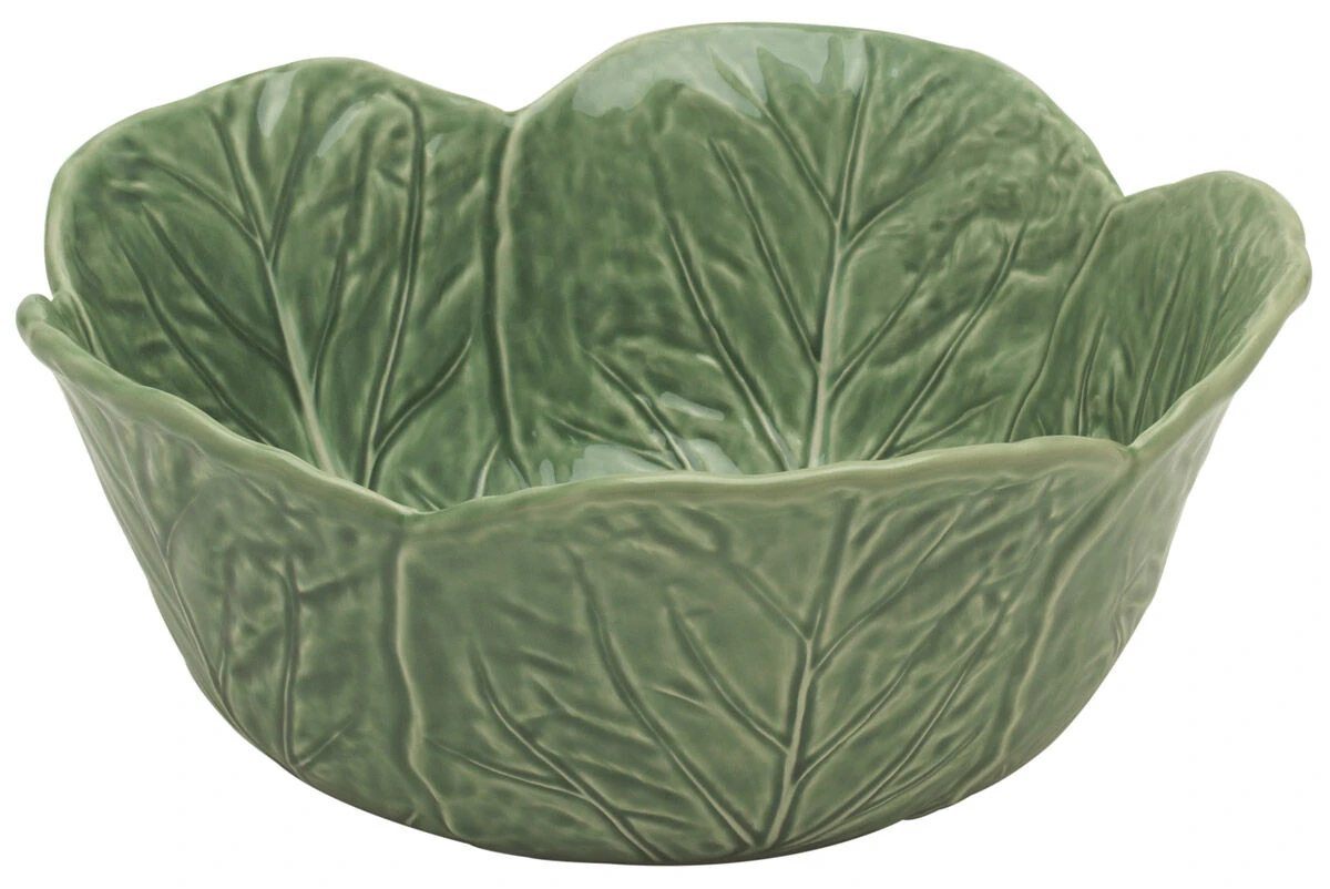 Bordallo Koolblad Schaal ø 29,5 Cm Aardewerk Groen 1 Bordallo Koolblad Schaal ø 29,5 Cm Aardewerk Groen