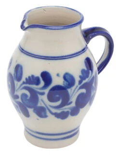 Oldenhof Karaf Met Schenktuit 1 Liter Keramiek Blauw