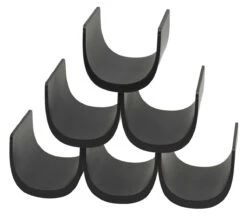 Alessi Noè Wijnrek 6 Flessen Kunststof Zwart