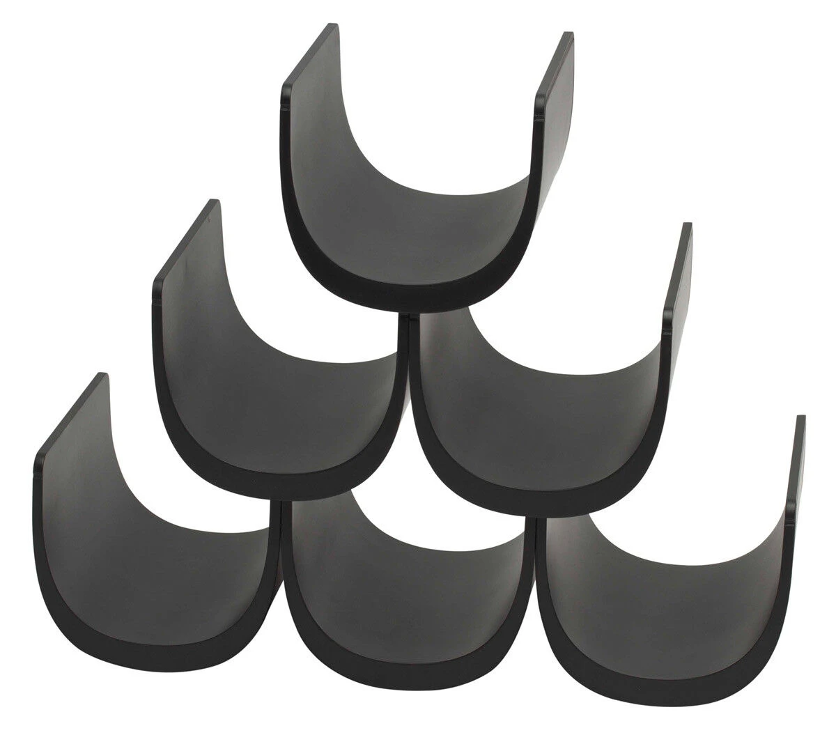 Alessi Noè Wijnrek 6 Flessen Kunststof Zwart 1 Alessi Noè Wijnrek 6 Flessen Kunststof Zwart