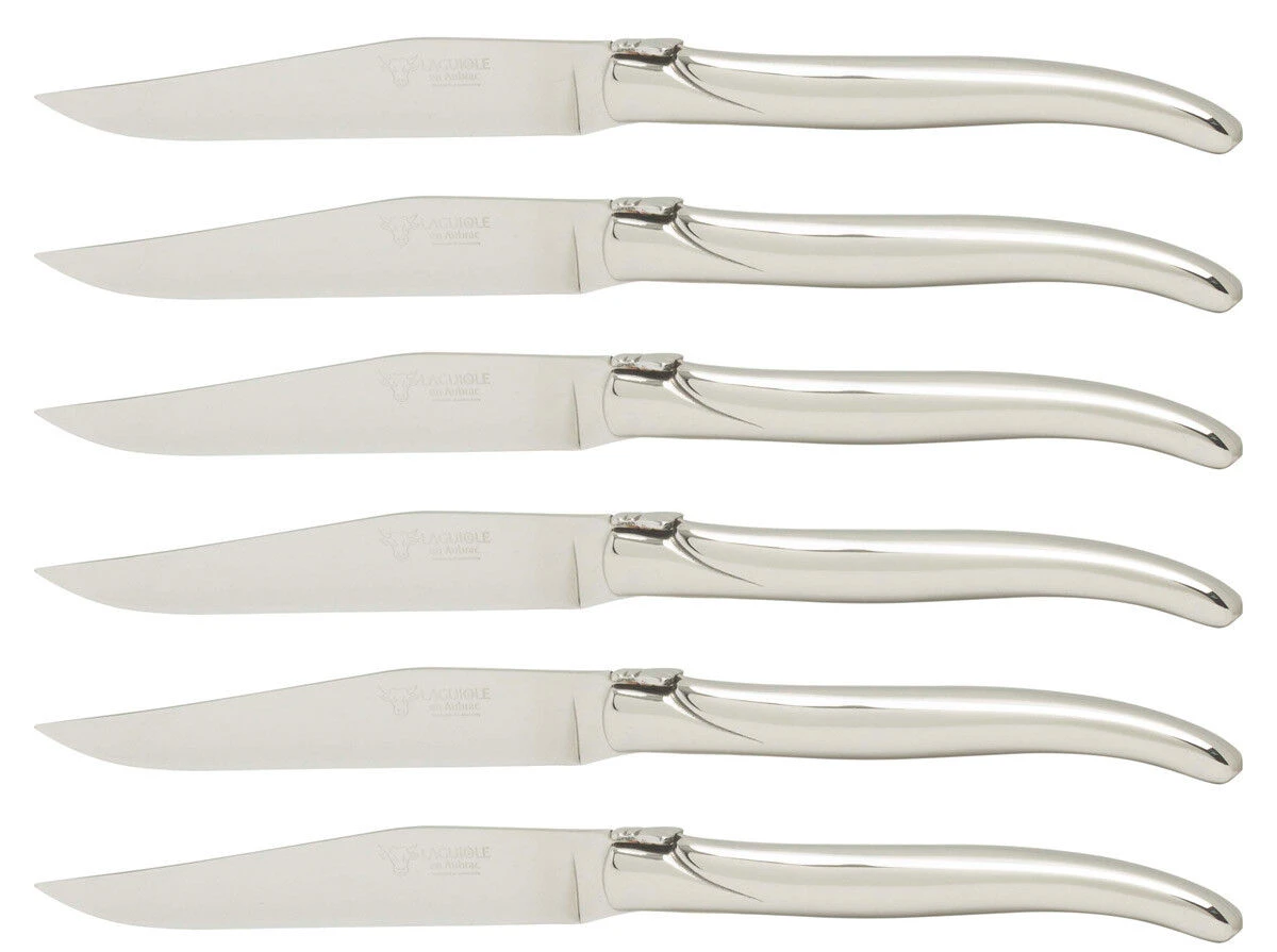 Laguiole En Aubrac Steakmes 11,5 Cm Rvs 6 Stuks 1 Laguiole En Aubrac Steakmes 11,5 Cm Rvs 6 Stuks