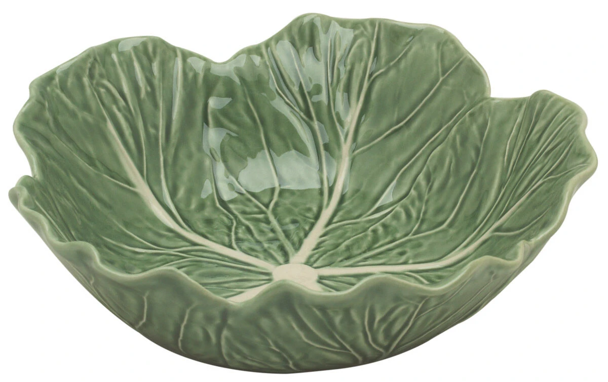 Bordallo Koolblad Schaal ø 22,5 Cm Aardewerk Groen 1 Bordallo Koolblad Schaal ø 22,5 Cm Aardewerk Groen