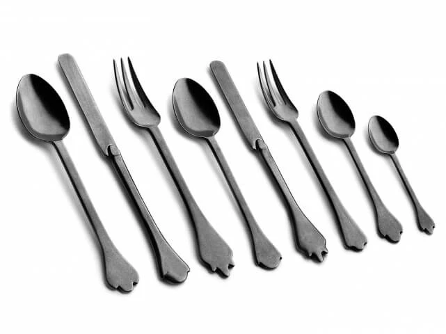 Serax Merci Mix 1-2-3 Tafelvork Antraciet Stone Wash 3 Stuks 2 Serax Merci Mix 1-2-3 Tafelvork Antraciet Stone Wash 3 Stuks - Afbeelding 2