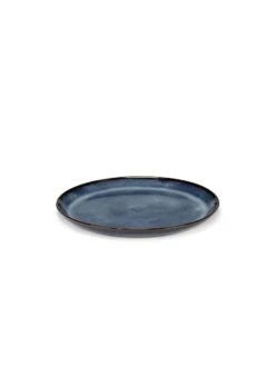 Tafelgerei Verkoop 30 Serax Pure Bord Met Hoge Rand M ø 23,5 Cm Keramiek Dark Blue Glazed