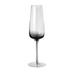 Broste Copenhagen Smoke Champagneglas Glas Zwart
