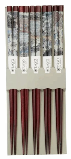 Oldenhof Eetstokjes 22,5 Cm Hout Brown 5 Stuks