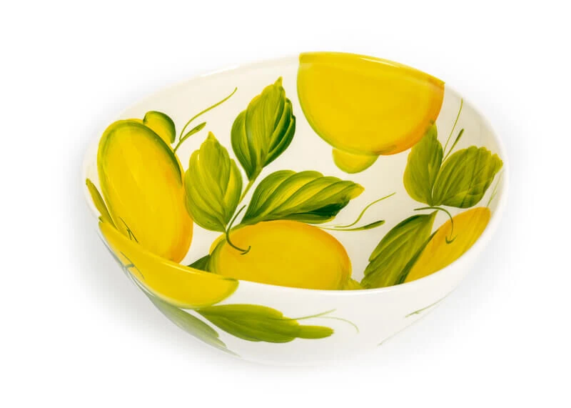 Oldenhof Organische Schaal Met Citroenen ø 25 Cm Aardewerk Wit 1 Oldenhof Organische Schaal Met Citroenen ø 25 Cm Aardewerk Wit