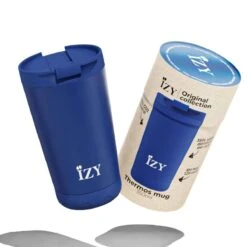 IZY Mugs Drinkbeker 350 Ml Blue Rvs
