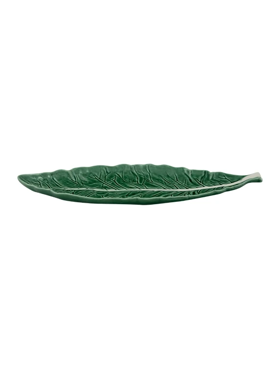 Bordallo Koolblad Schaal Ovaal 40 Cm Aardewerk Groen 1 Bordallo Koolblad Schaal Ovaal 40 Cm Aardewerk Groen