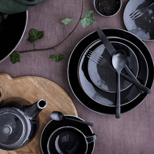 Broste Copenhagen Nordic Coal Diep Bord ø 22,5 Cm Aardewerk 2 Broste Copenhagen Nordic Coal Diep Bord ø 22,5 Cm Aardewerk - Afbeelding 2