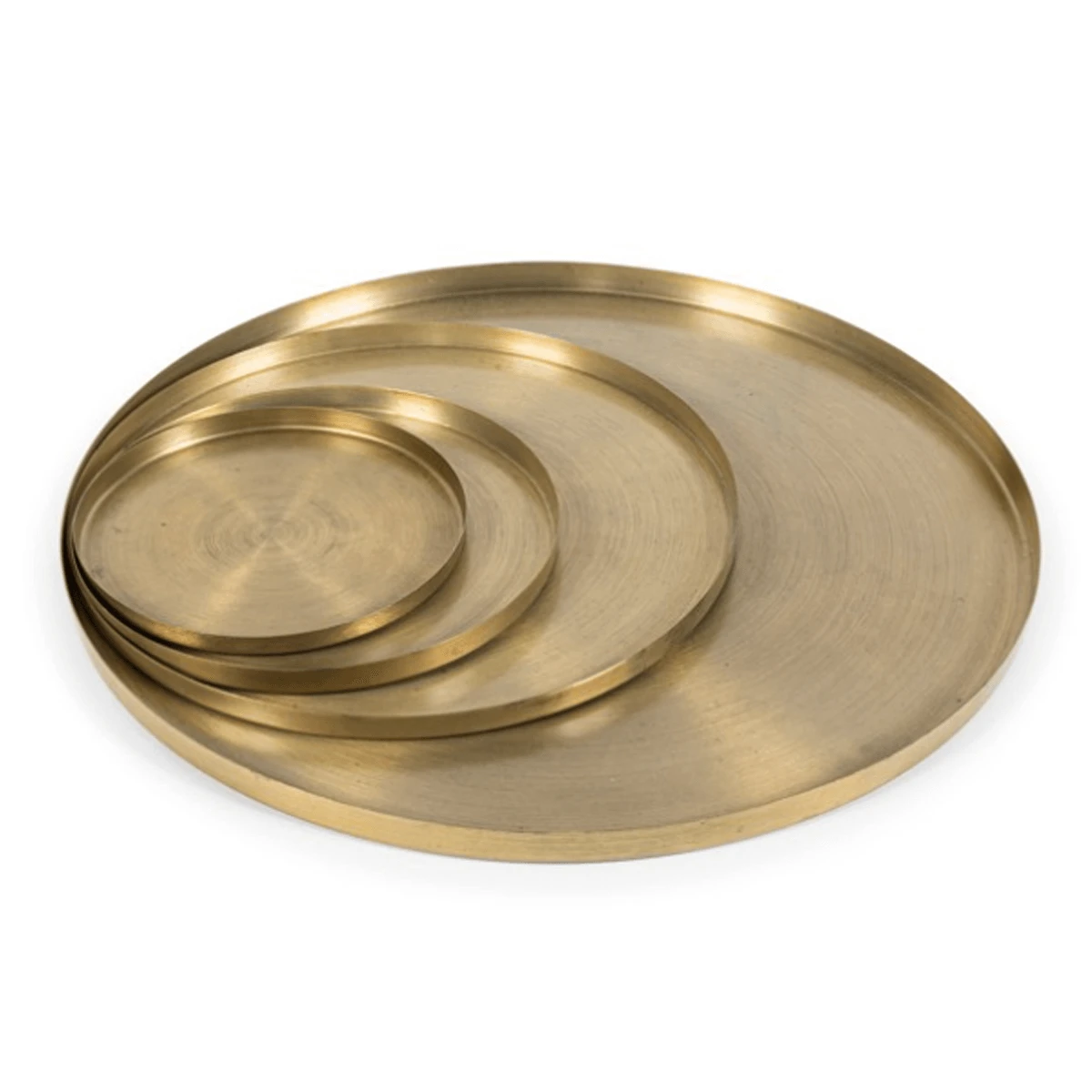 Oldenhof Platte Schaal Medium ø 25,5 X 1,5 Cm Metaal Antique Brass 1 Oldenhof Platte Schaal Medium ø 25,5 X 1,5 Cm Metaal Antique Brass