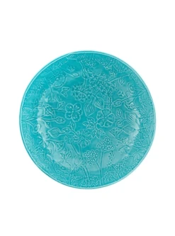 Bordallo Flora Azul Saladeschaal ø 30,5 Cm Aardewerk Blauw