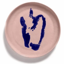 Serax Feast By Ottolenghi Serveerschaal M ø 34 Cm H 4 Cm Aardewerk Delicious Pink + Pepper Blue