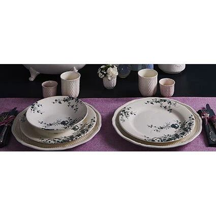 Gien Oiseau Dessertbord ø 22 Cm Keramiek Crème 2 Gien Oiseau Dessertbord ø 22 Cm Keramiek Crème - Afbeelding 2