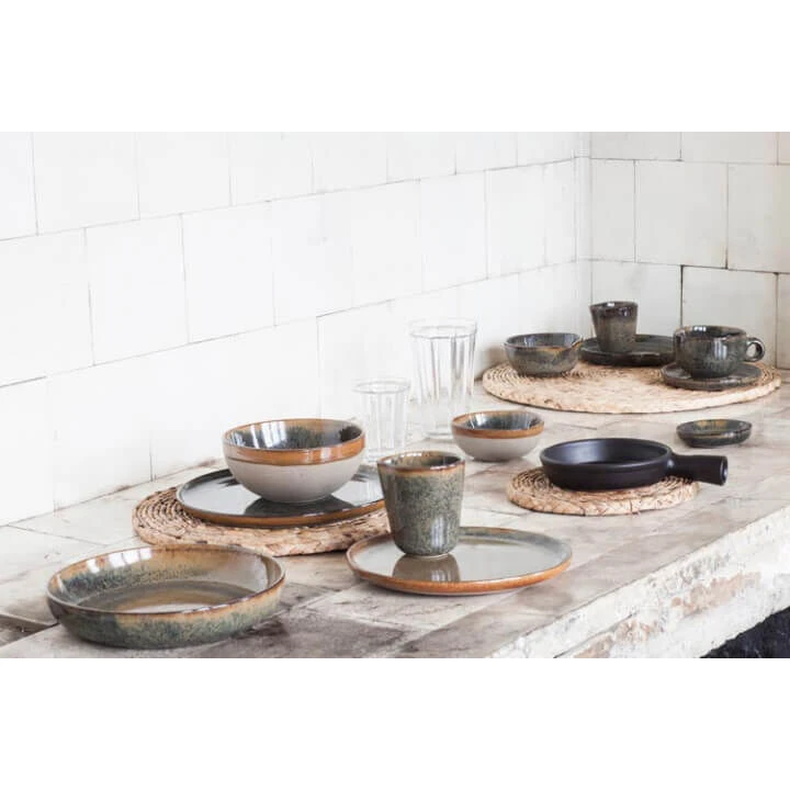 Serax Surface By Sergio Herman Diep Bord ø 19 Cm Indi Grey 2 Serax Surface By Sergio Herman Diep Bord ø 19 Cm Indi Grey - Afbeelding 2